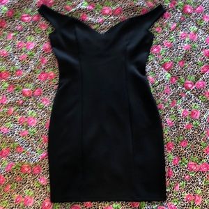 TOBI black off the shoulder dress